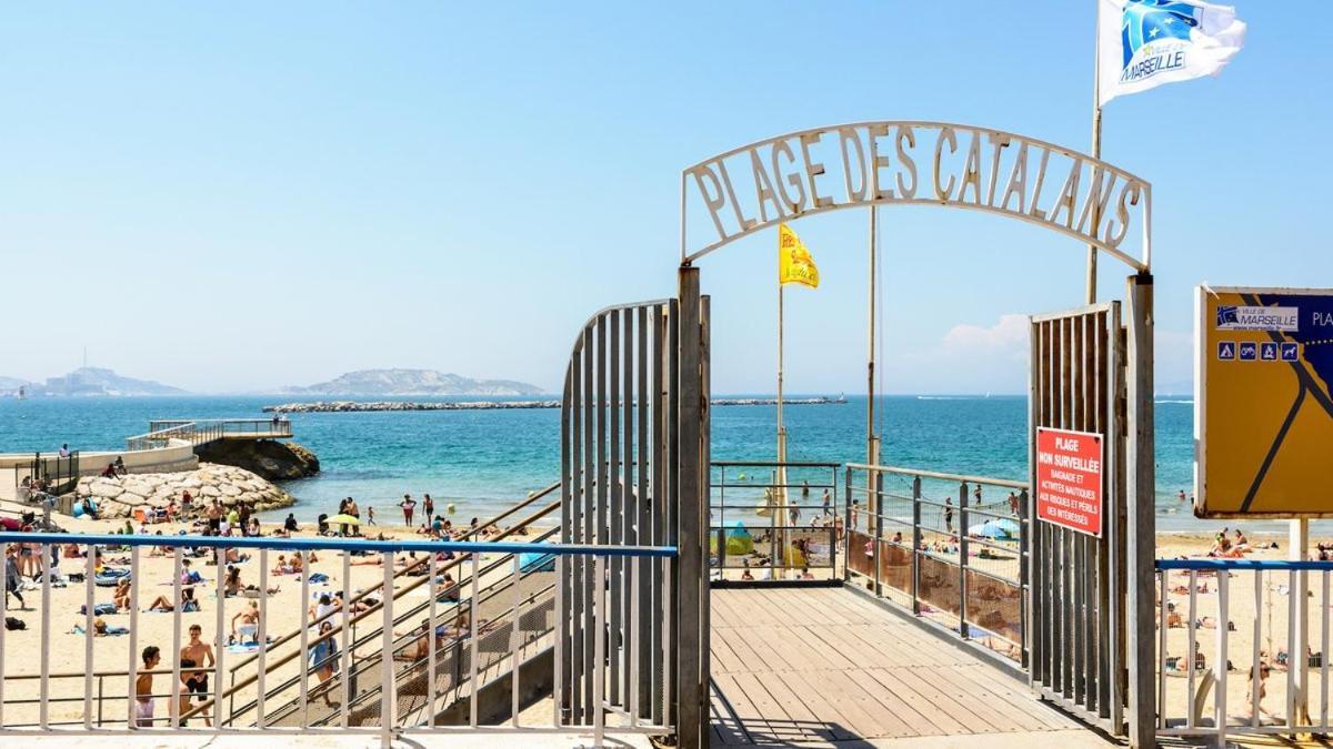 T1 Moderne Plage Des Catalans Marseille Exterior photo